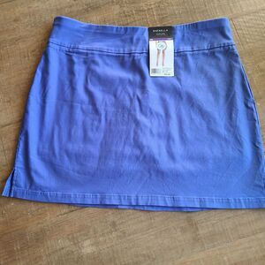 Rafaella Womens Viscose Waistband Stretch Skort Short‎ Skirt Amparo Blue XXL NEW